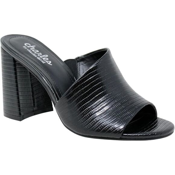 Charles David Shoes - Charles by Charles David / Reveal Block Heel Mules in Black
